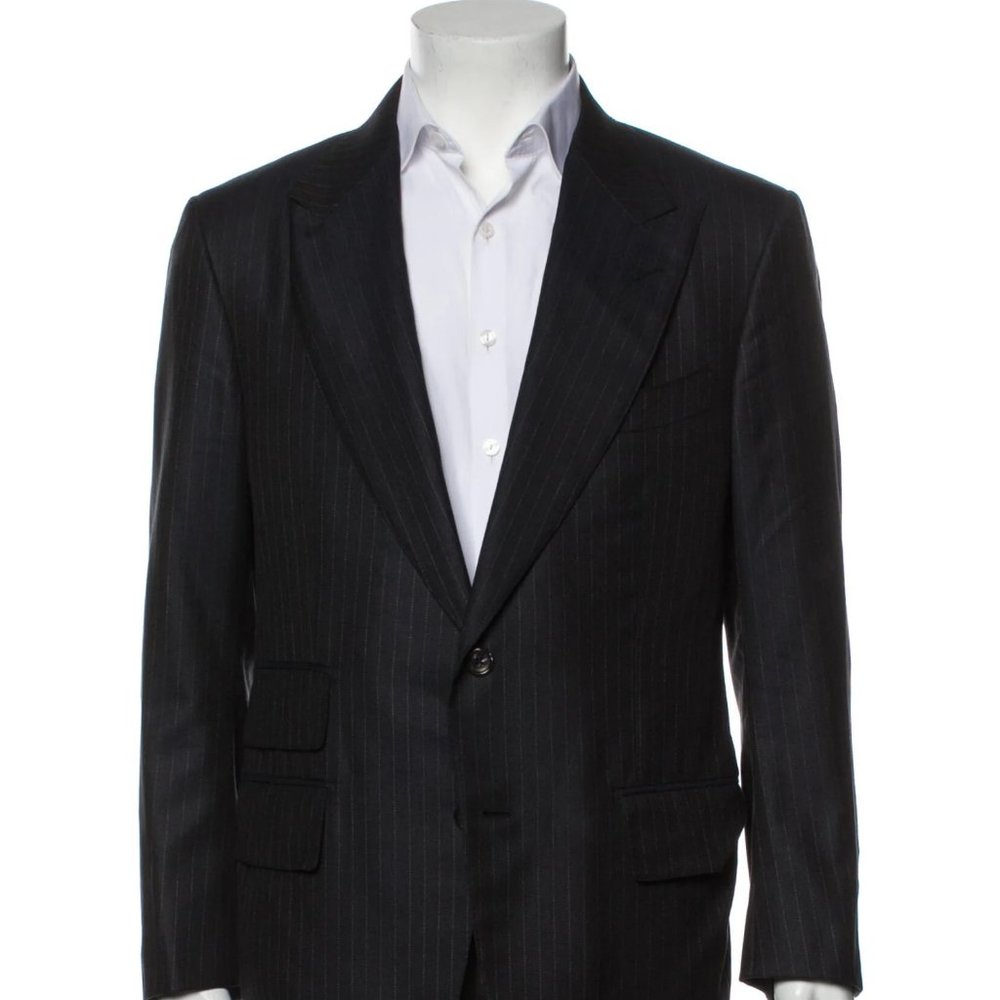 Tom Ford Silk Striped Blazer - Size: US42, IT52
